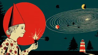 Vintage Collage Of A Smiling Gnome · Variant 1 preview