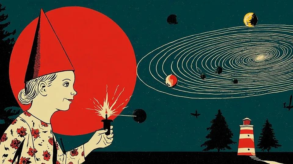 Vintage Collage Of A Smiling Gnome · Variant 1 preview