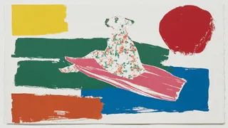 Sunbathing Dog On A Flamingo Float Drifts · Variant 2 preview