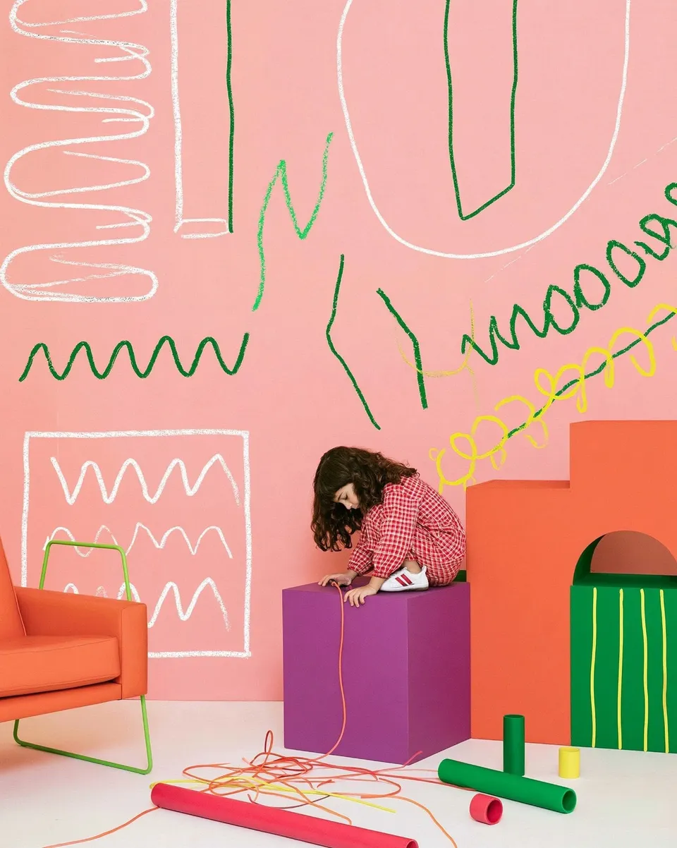 Child Architect Assembling A Fantastical Modular Playground · Variant 2 preview