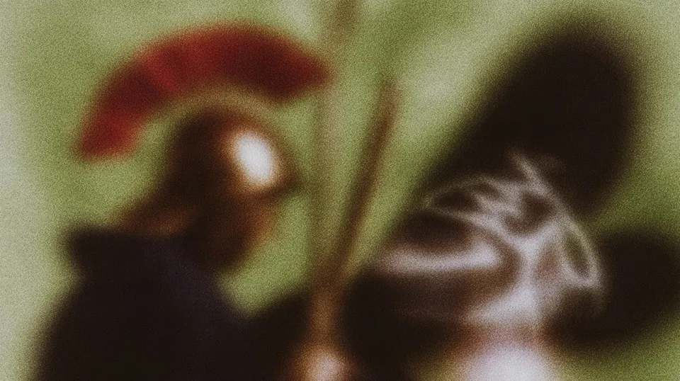 Ancient Warrior With Red-Crested Helmet And Spear Study 1 · Variant 1 preview
