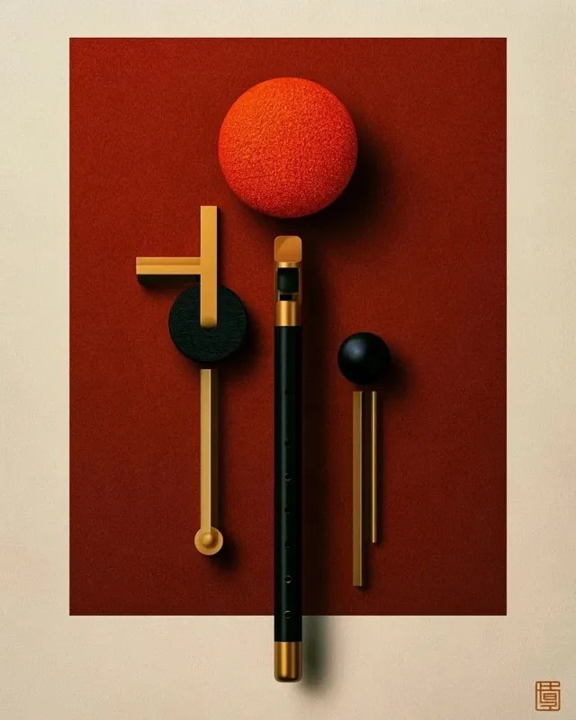 Abstract Graphic Musical Score · Variant 4 preview