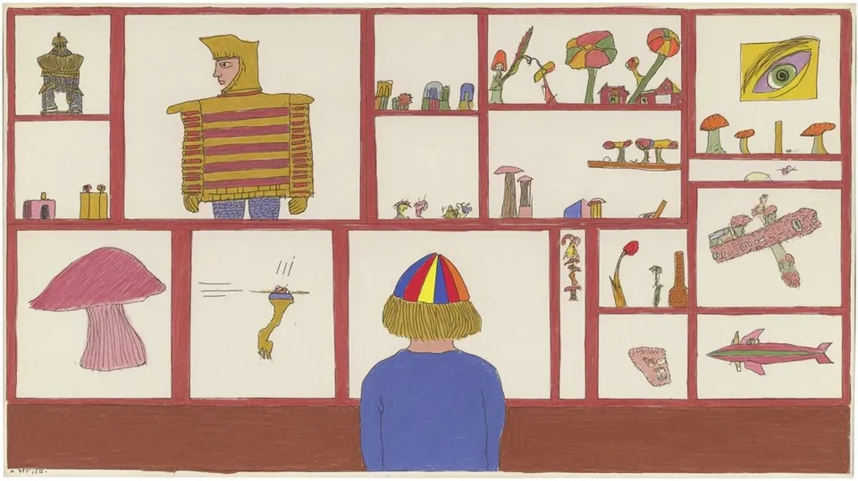 Child In A Vivid Multicolor Baseball Cap · Variant 4 preview