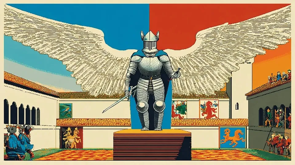 Pixel-Art Armory Of A Winged Knight Study 2 · Variant 4 preview