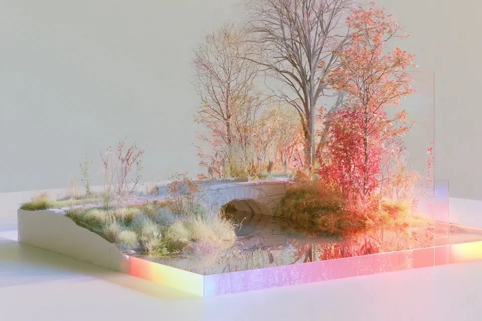 Small Stone Arch Footbridge Crossing A Narrow · Variant 1 preview