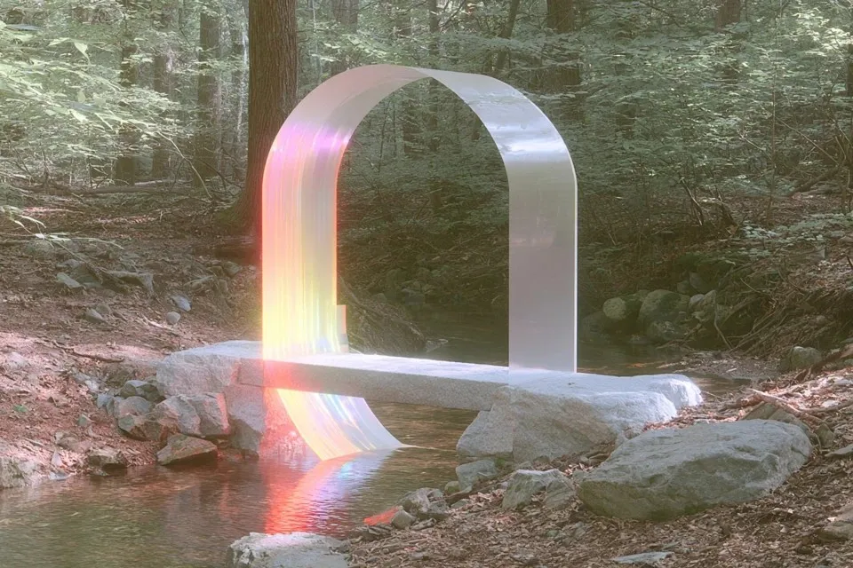 Small Stone Arch Footbridge Crossing A Narrow · Variant 2 preview