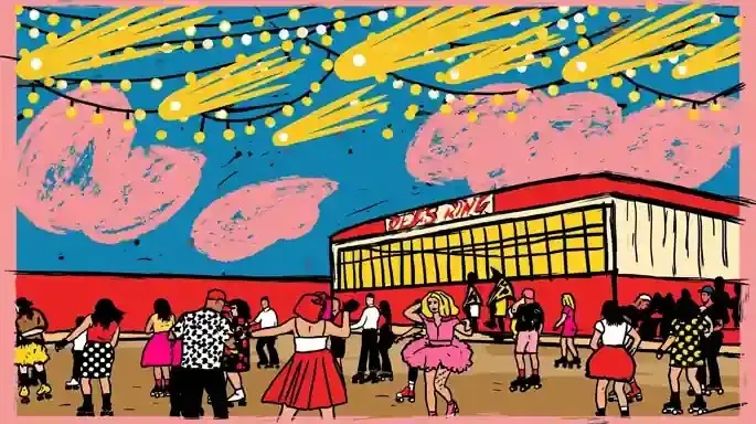 Midnight Roller Rink With Comet-Shaped Lights And · Variant 1 preview