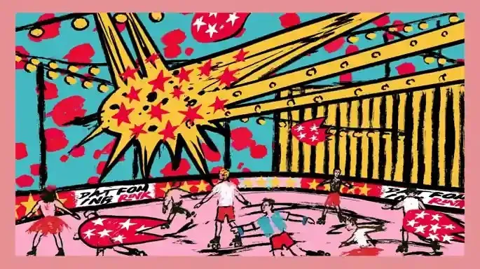 Midnight Roller Rink With Comet-Shaped Lights And · Variant 3 preview