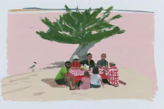 Multigenerational Family Sharing A Picnic On A preview