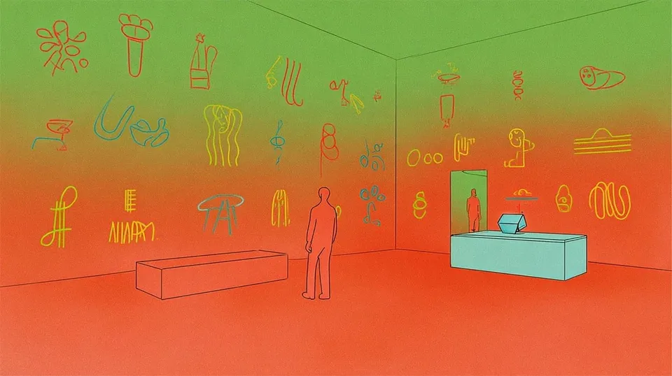 Interstellar Museum Kiosk Cataloging Mysterious Folk Artifacts · Variant 1 preview