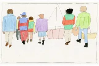 Teen Sailors Walking Home From A Small Study 1 · Variant 1 preview