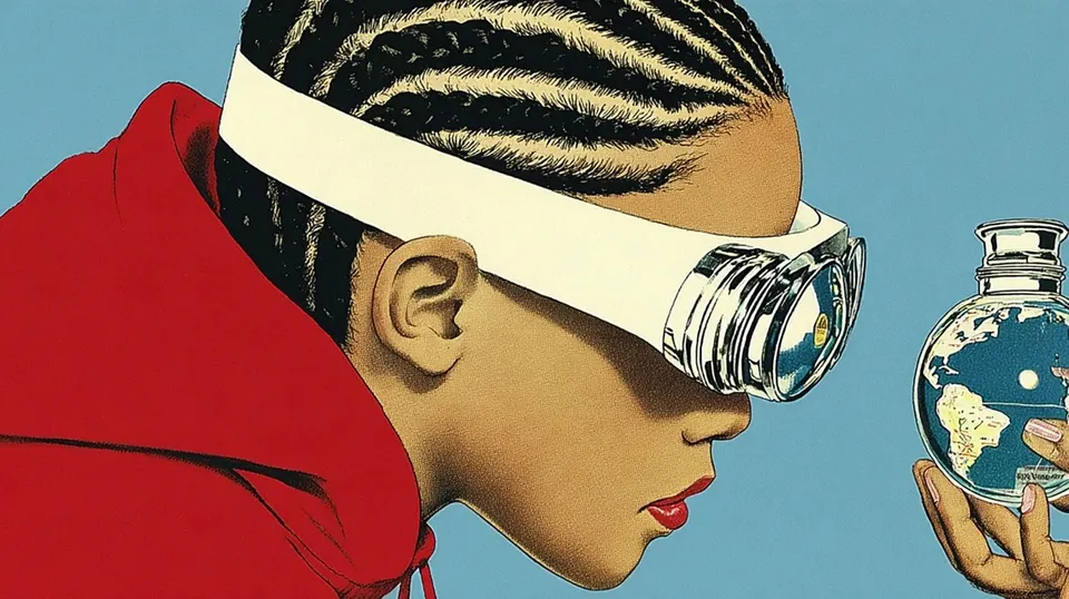 Chrome Bust With Braided Metal Hair And · Variant 3 preview