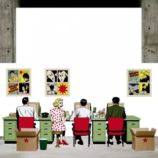 Absurd Municipal Archive Where Cheerful Clerks Sort · Variant 2 preview