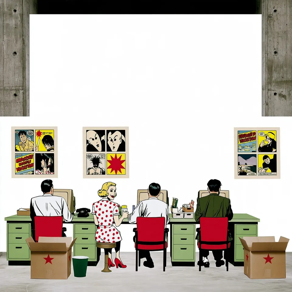 Absurd Municipal Archive Where Cheerful Clerks Sort · Variant 2 preview