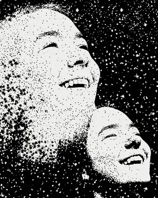 Two Childhood Best Friends Laughing In A preview