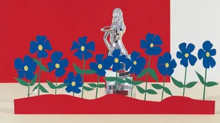 Paper Garden Of Painted Flowers Unfurls Around Study 2 · Variant 2 preview