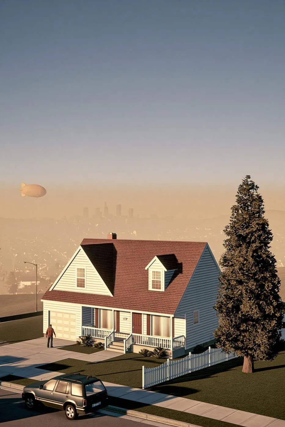 sleepy rubber submarines fold the horizon through a suburban rooftop, before the city wakes preview