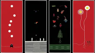 Four-Panel Alpine Observatory Field Guide Where Impossible · Variant 2 preview