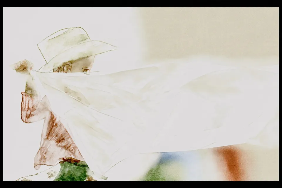 Cheerful Cowpoke Waves A Softly Rippling Banner · Variant 1 preview