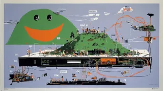 Cheerful Green Monster Belts A Happy 'Hey · Variant 2 preview