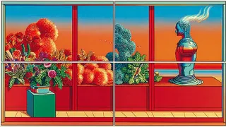 Four-Panel Retro Composition Reveals A Winged Warrior'S preview