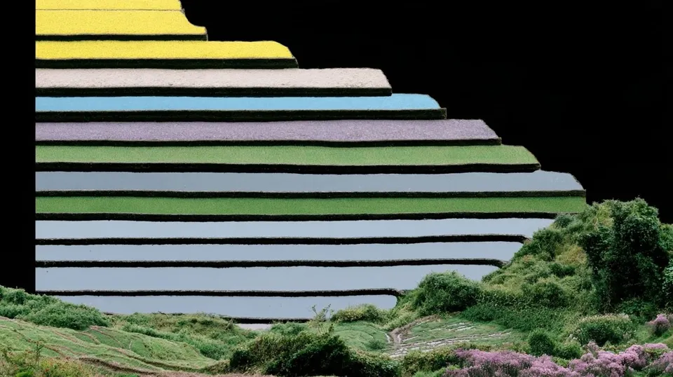 Terraced Rice Fields Seen From Directly Above · Variant 2 preview