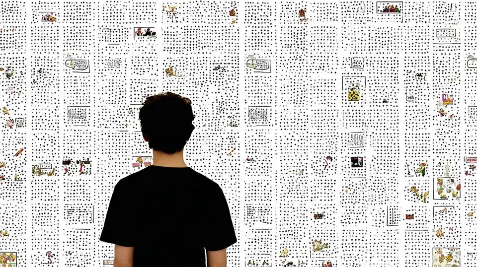 Stippled Face Fading Into Sparse Dots · Variant 2 preview