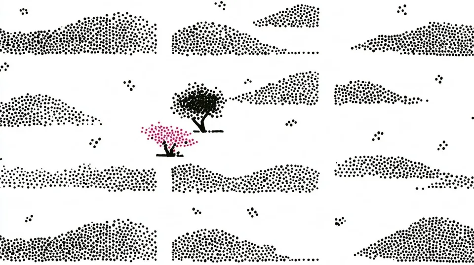 Stippled Face Fading Into Sparse Dots preview