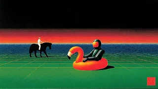Lone Rider On Horseback Trotting Across Green · Variant 3 preview