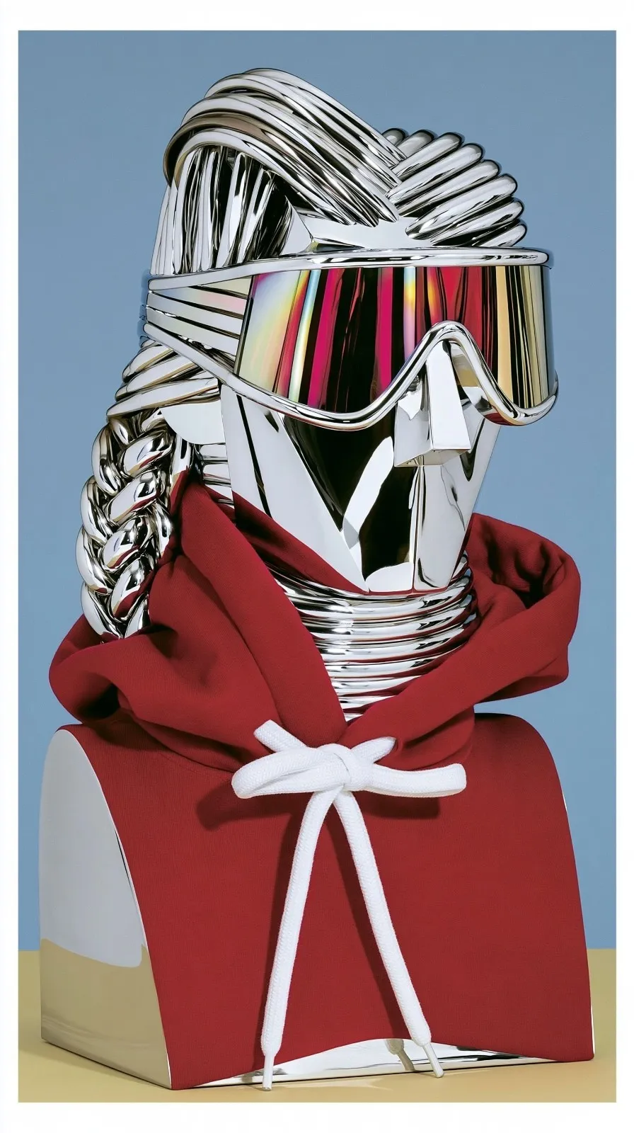 Chrome Bust With Braided Metal Hair And · Variant 1 preview