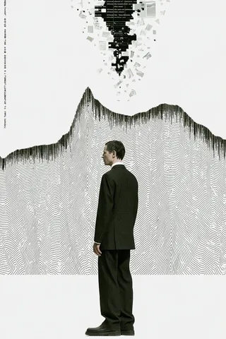 Lone Figure In A Dark Tailored Suit preview