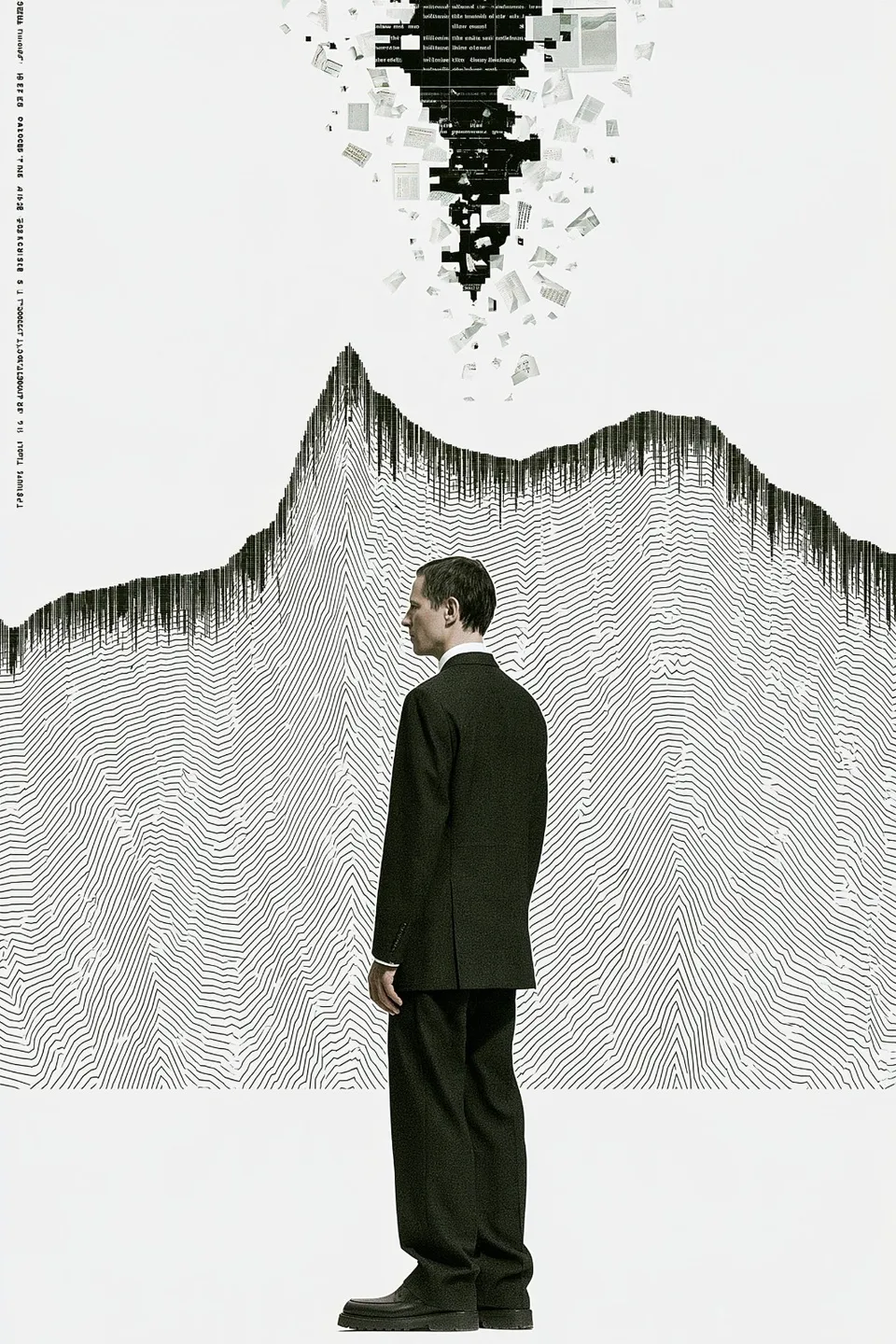 Lone Figure In A Dark Tailored Suit preview