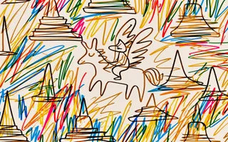 Child'S Rainbow Crayon Drawing Brought To Life preview